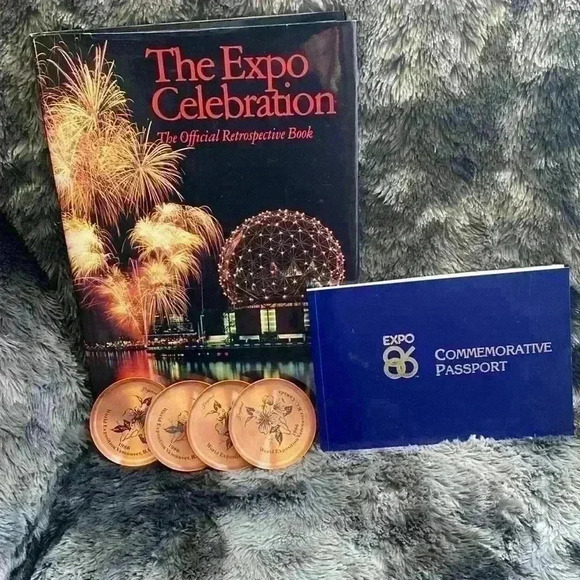 Vintage expo 86 Coasters and Hardcover book - Picture 2 of 16